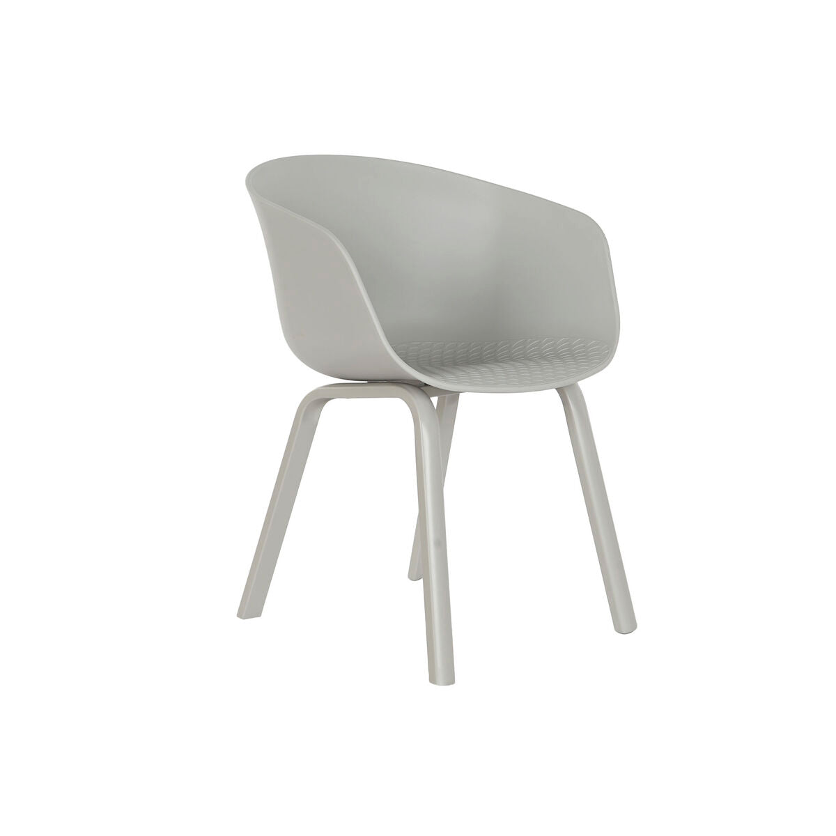 Dining Chair DKD Home Decor Light grey 56 x 58 x 78 cm 60 x 55 x 78 cm-0